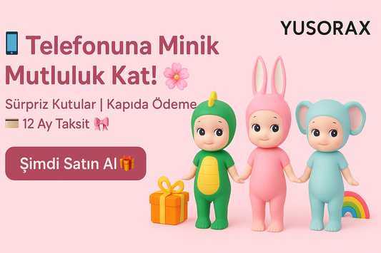Sonny Angel Hipers – Mini Telefon Figürü 🌸 Arkaya Yapışan Koleksiyonluk Figür